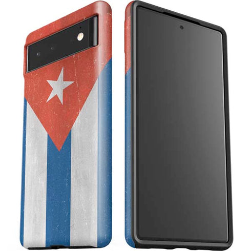 Cuban Flag Distressed Google Pixel 6 Case